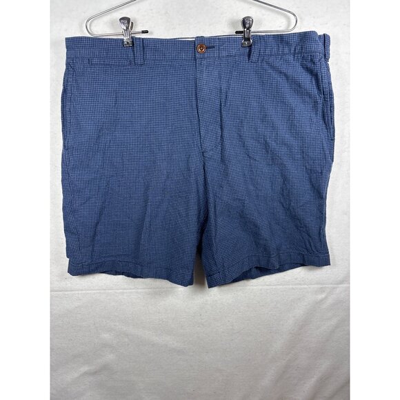J. Crew Stanton Mens Blue Plaid Cotton Shorts Size 40 x 9 - Picture 1 of 11